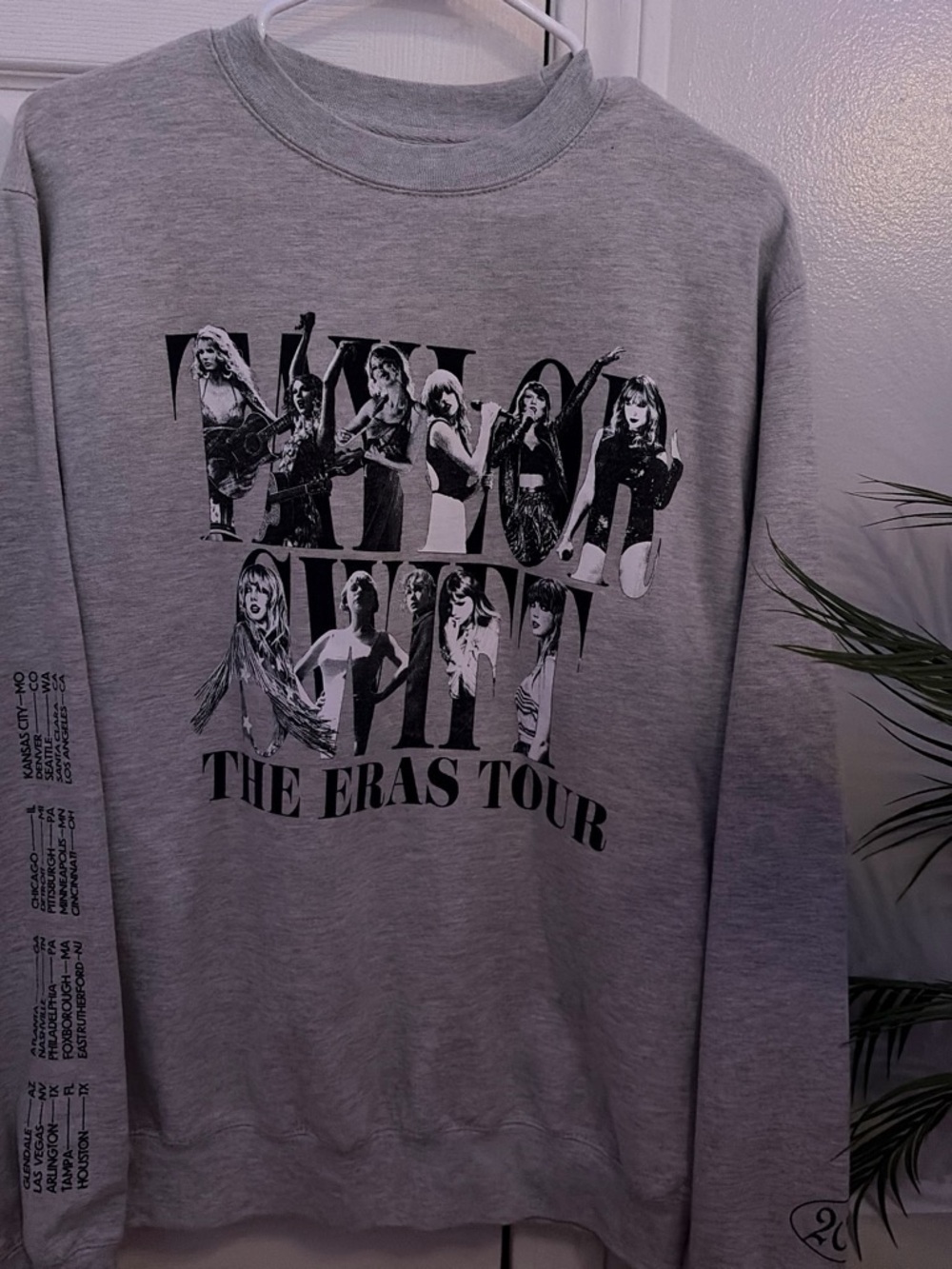 Taylor Swift Gray 'The Eras Tour' Graphic Sweatshirt